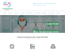 Tablet Screenshot of meditripindia.com